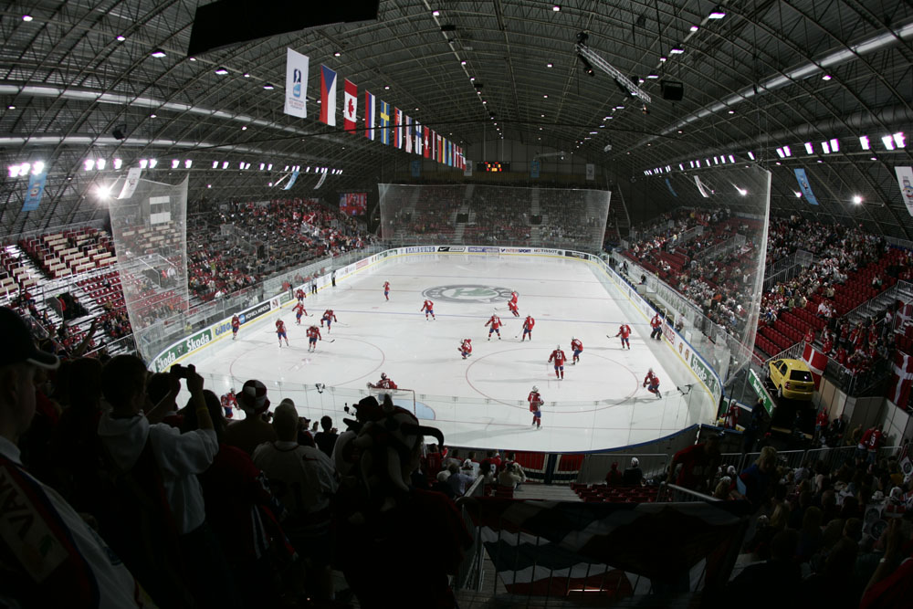 Ледовая арена «Сконто», г.Рига, Латвия.  Чемпионат мира по хоккею - 2006