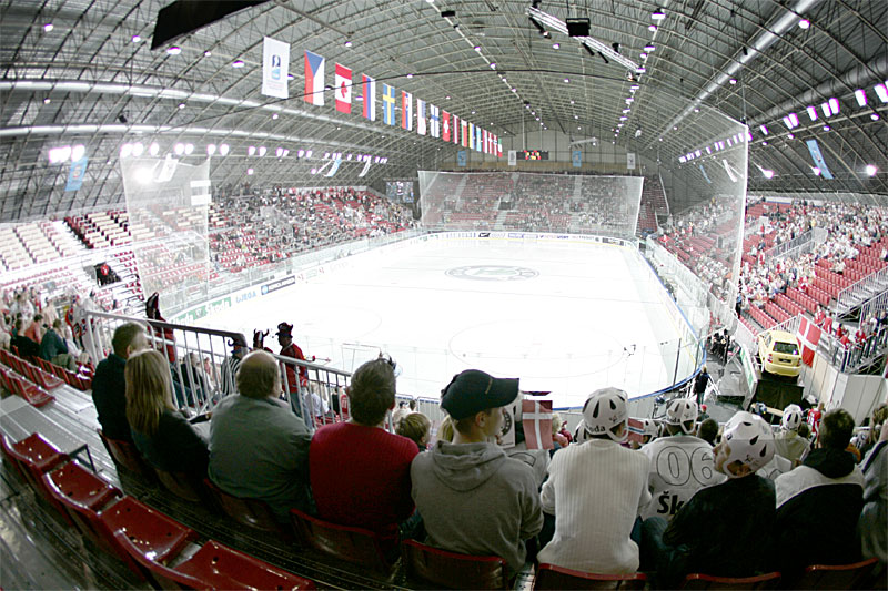 Ледовая арена «Сконто», г.Рига, Латвия.  Чемпионат мира по хоккею - 2006