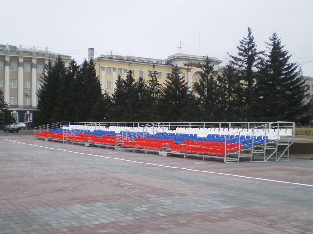 Центральная площадь, г.Улан-Удэ, Бурятия 65-летие Великой Победы